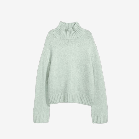 H&M Sweaters - H&M Mint Green Turtleneck Sweater